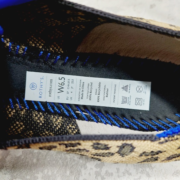 NEW Rothy's Spotted The Loafer Leopard Print Slip On Round Toe Loafers K868 - Picture 7 of 8